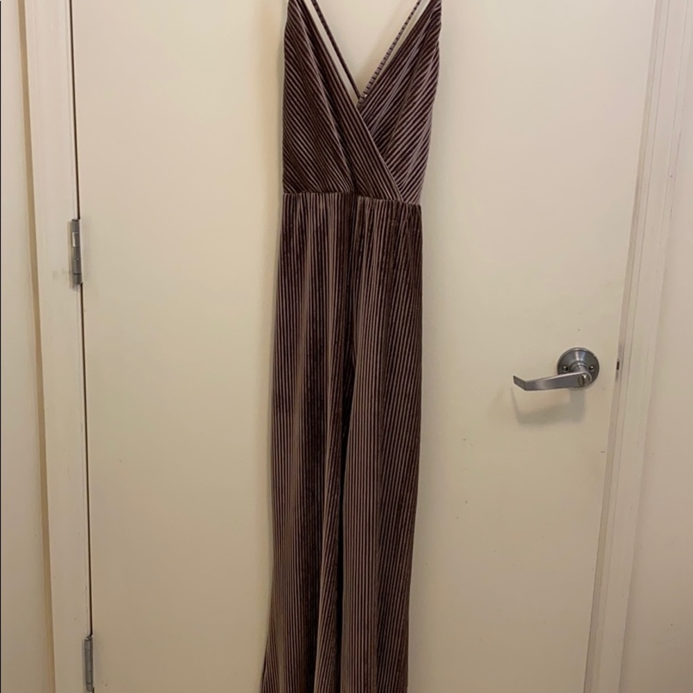 Lilac velvet jumpsuit size M